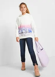 Mädchen Kapuzen-Sweatshirt mit Pferdemotiv, bonprix