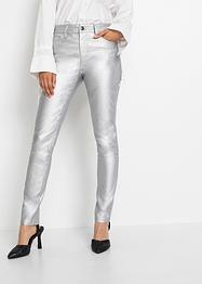Beschichtete Push-Up Hose im Metallic Look, RAINBOW