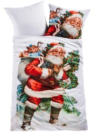 Wende-Bettwäsche mit Weihnachtsmann, bpc living bonprix collection