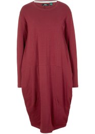 Robe de forme ovoïde en jersey de coton avec poches, manches longues et longueur genou, bpc bonprix collection