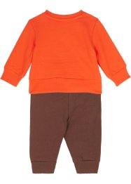 Sweat-shirt et pantalon sweat bébé en coton bio (Ens. 2 pces.), bpc bonprix collection