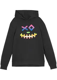 Sweat-shirt à capuche en coton mélangé doux, bonprix