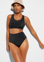 Bas de bikini taille haute en polyamide recyclé, largeur réglable, RAINBOW