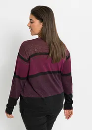 Lurex-Pullover mit Streifen, bonprix