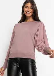 Pullover mit plissierten Ärmeln, bonprix