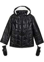 Mädchen Winter-Steppmantel mit Fausthandschuhen, bpc bonprix collection