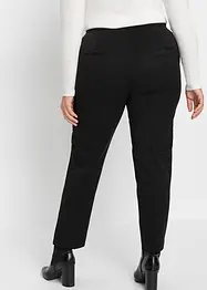 Pantalon avec empiècement en satin, bonprix