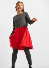 Mädchen Jerseykleid mit Tüll, bpc bonprix collection