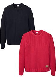 Lot de 2 pulls, John Baner JEANSWEAR