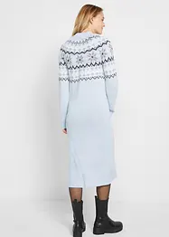 Robe en maille motif norvégien, longueur genou, bonprix