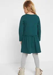 Jerseykleid + Puppenkleid aus reiner Bio-Baumwolle (2-tlg. Set), bonprix