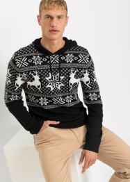 Norweger-Pullover mit Kapuze, bpc bonprix collection