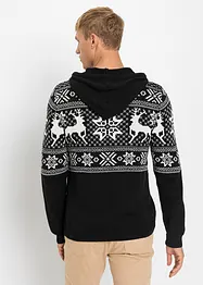 Norweger-Kapuzenpullover mit Baumwolle, bonprix