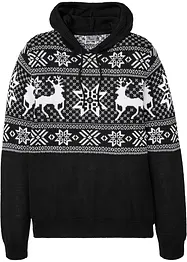 Norweger-Pullover mit Kapuze, bonprix