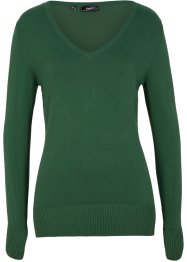 Feinstrick-Pullover mit V-Ausschnitt, bpc bonprix collection