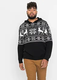 Norweger-Pullover mit Kapuze, bonprix