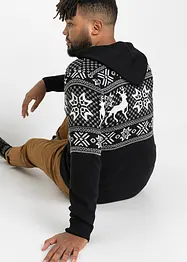 Norweger-Pullover mit Kapuze, bonprix