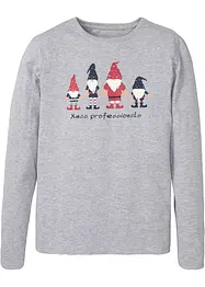 T-shirt manches longues avec motif de Noël, bonprix