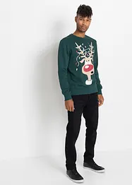 Sweat-shirt de Noël avec polyester recyclé, bonprix