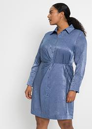 Satin-Kleid mit Glitzereffekt, BODYFLIRT