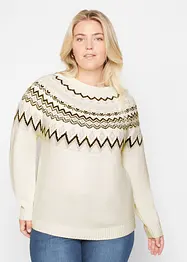 Hochgeschlossener Norweger-Pullover, bonprix