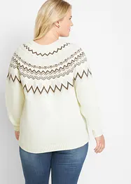 Hochgeschlossener Norweger-Pullover, bonprix