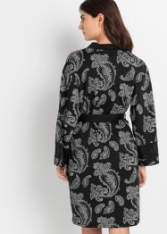 Peignoir kimono en matière T-shirt avec dentelle, bpc bonprix collection