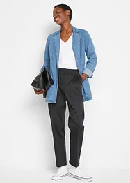 Oversize Jeans- Longblazer mit seitlichem Smokeinsatz, bpc bonprix collection