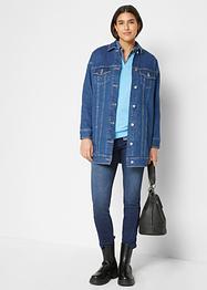 Stretch-Jeansjacke aus Bio-Baumwolle, Oversized, John Baner JEANSWEAR
