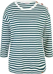 T-shirt manches longues oversize avec boutons, bonprix