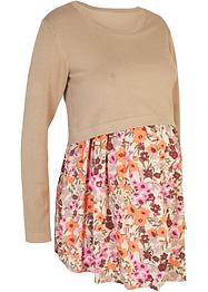 2 in 1 Umstands-Pullover mit Bluseneinsatz, bpc bonprix collection