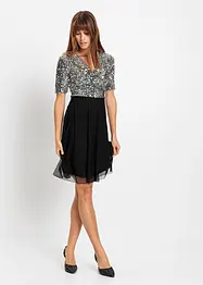 Robe courte à sequins, bonprix