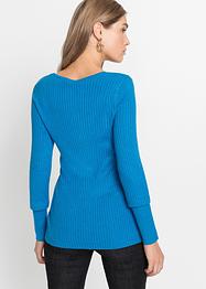 Feinripp-Pullover mit Schnürungen, BODYFLIRT boutique