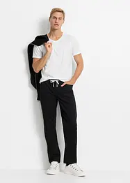 Pantalon droit stretch taille élastiquée, Regular, bonprix