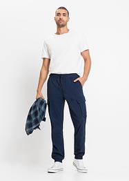 Pantalon taille extensible avec poches cargo Regular Fit, Straight, RAINBOW