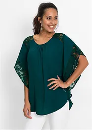 Blouse avec détails en dentelle, bonprix