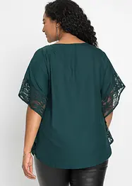 Bluse mit Spitzendetails, bonprix