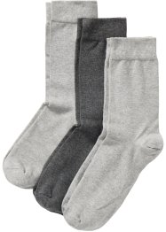 Lot de 3 paires de chaussettes de qualité supérieure au confort exclusif avec coton, bpc bonprix collection
