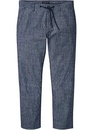 Regular Fit Chambray-Chinohose, Straight, bonprix
