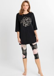Capri Pyjama mit Leggings, bpc bonprix collection