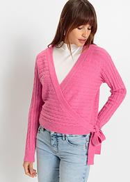Gilet en maille portefeuille, BODYFLIRT