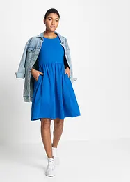 Shirtkleid mit Taschen aus reiner Baumwolle, bonprix
