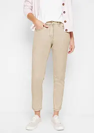 Pantalon twill raccourci look used, bonprix