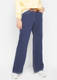 Pantalon twill jambes larges avec coutures contrastantes, bpc bonprix collection