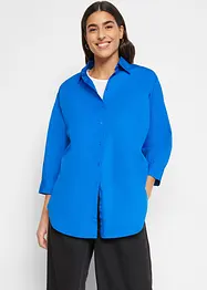 Oversize Bluse aus Baumwolle mit 3/4 Arm, bonprix