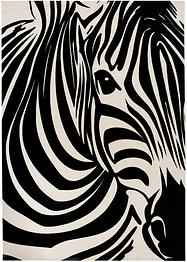 Waschbarer Teppich mit Zebra Motiv, bpc living bonprix collection