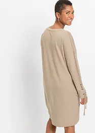 Robe sweat avec laçages, bonprix