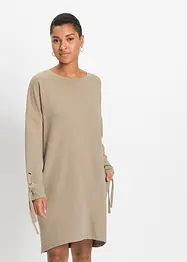 Sweatkleid mit Schnürungen, bonprix