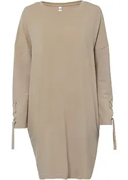 Robe sweat avec laçages, bonprix