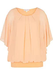 Chiffon Tunika mit Untertop, bonprix